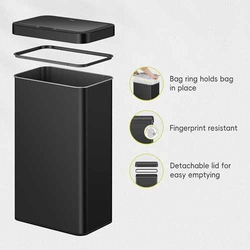 50 Liter Touchless Rectangular Motion Sensor Trash Can L8003