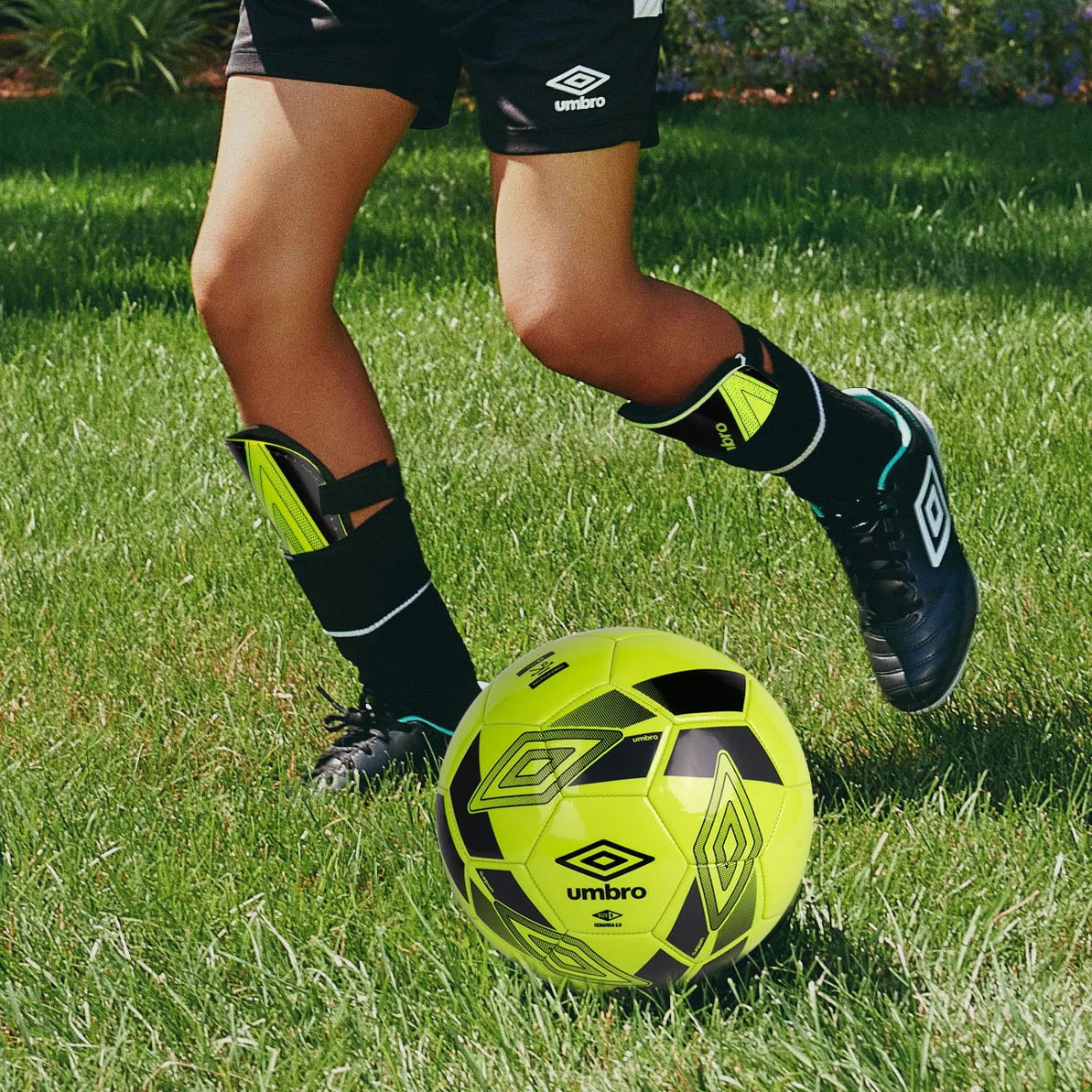 Bright Yellow Soccer Shin Guards O470