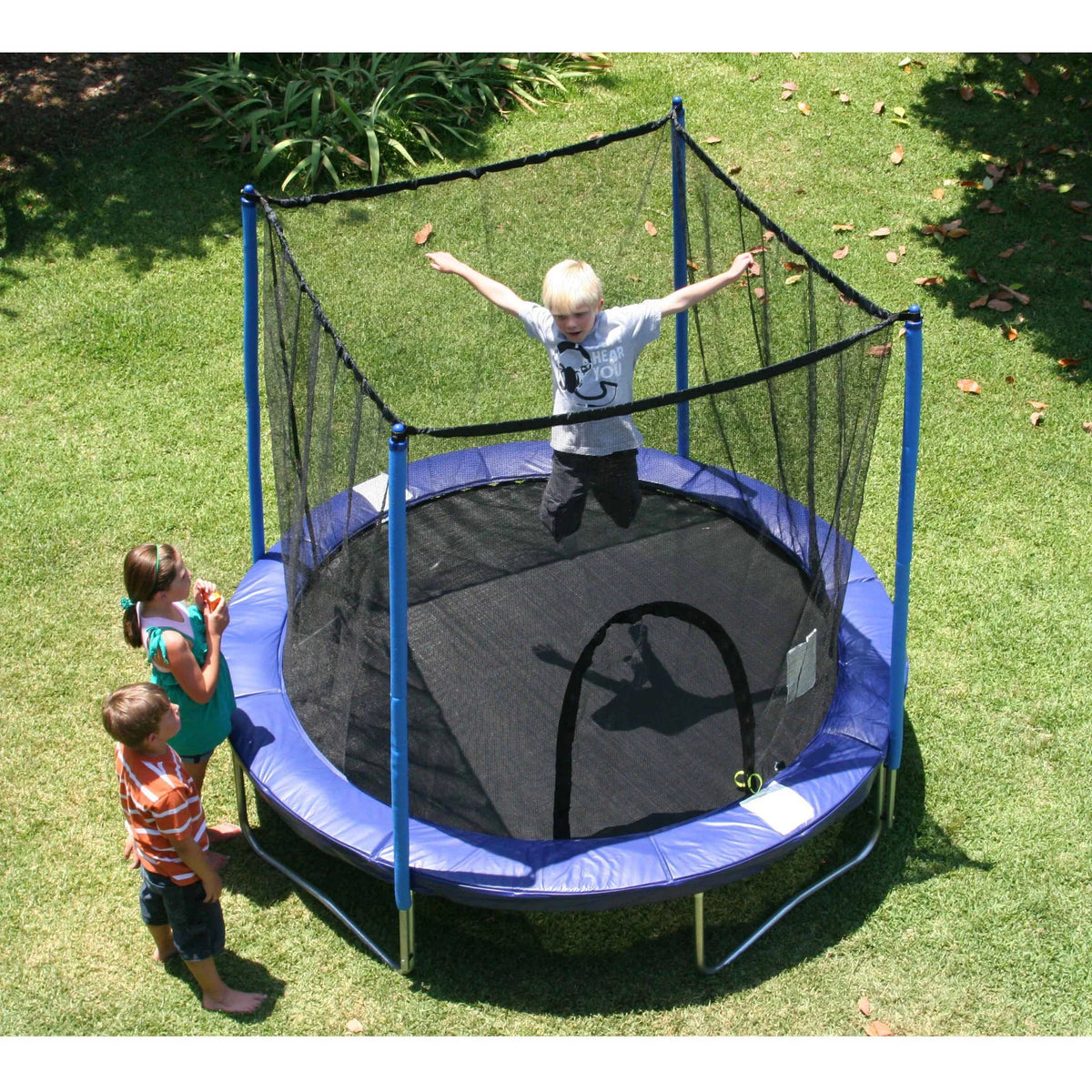 8' Trampoline with Safety Enclosure, Blue H43222