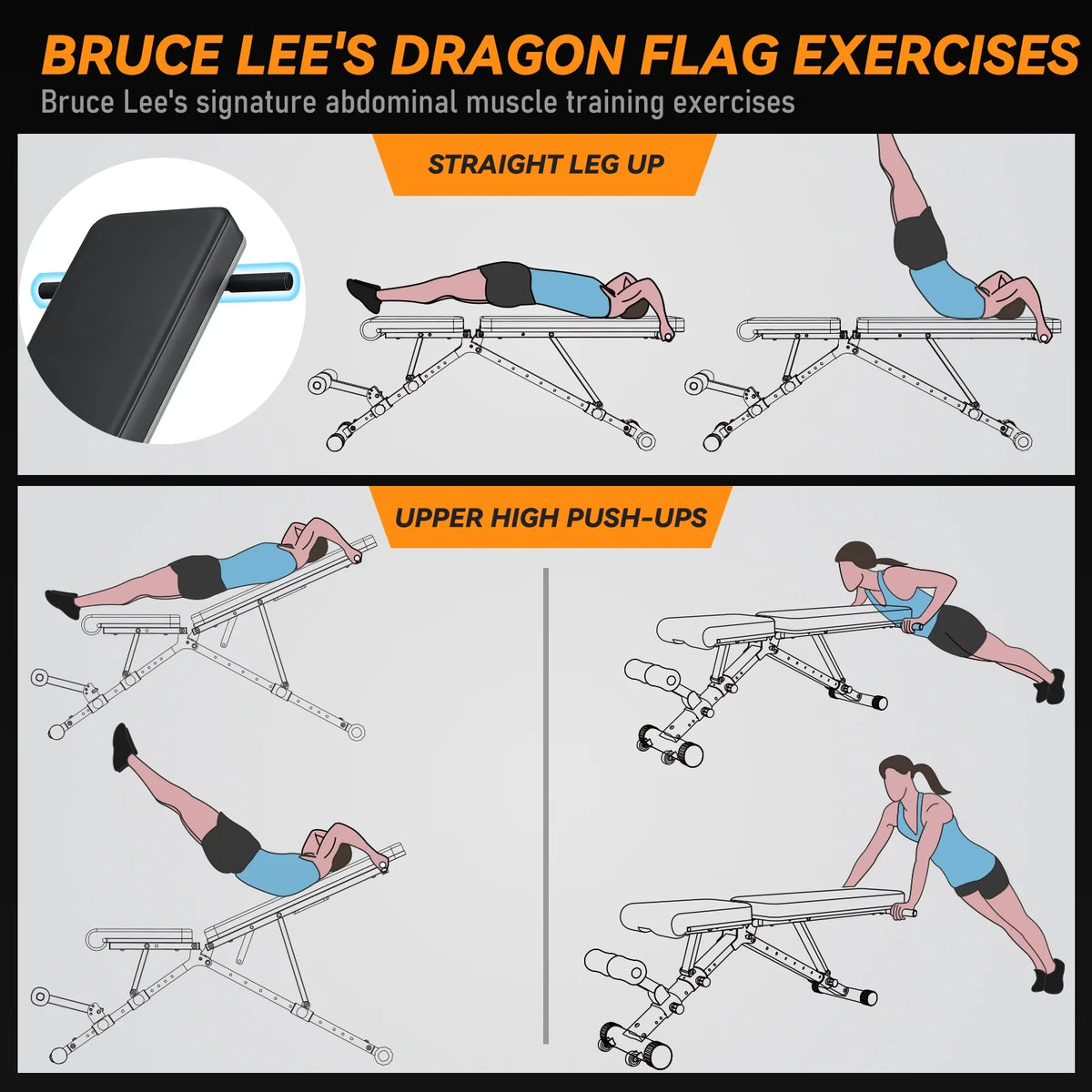 Adjustable Weight Bench Incline Decline Bench I71058
