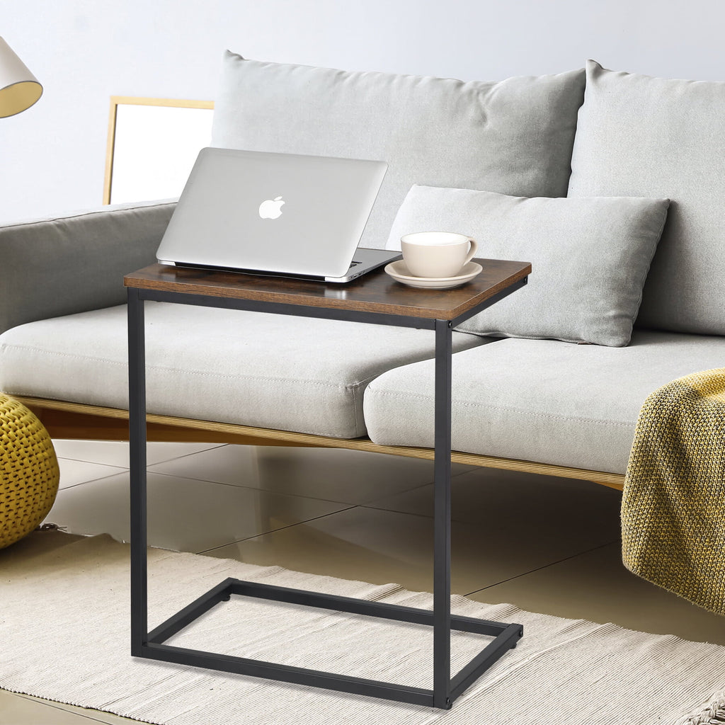 25''H C-Shaped Metal End Table R625