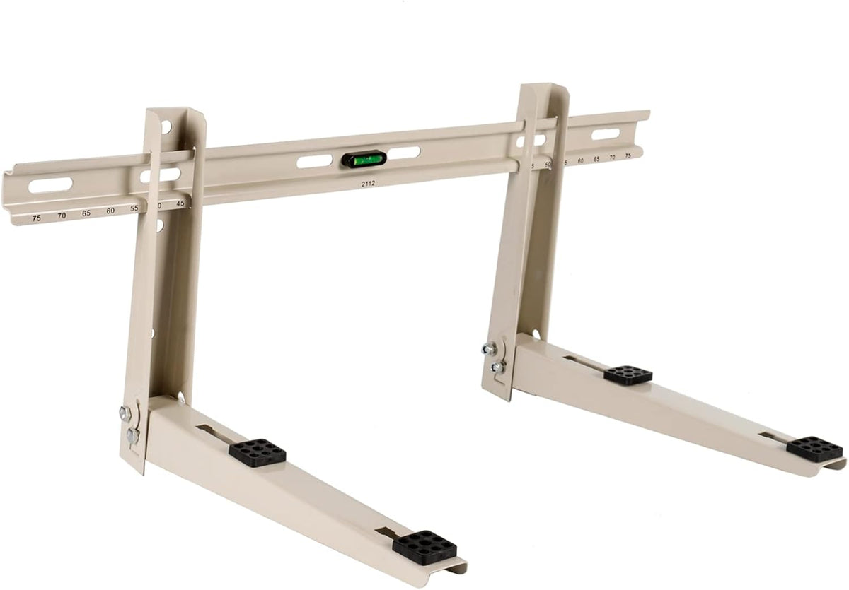 Mini Split Wall Mounting Bracket with Level, Measurement on Top Rail, Pack of 2 N9678