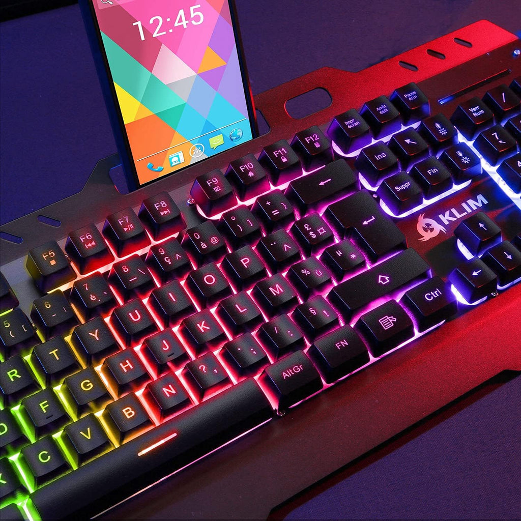 Wireless Keyboard and Mouse Set with Backlit Gaming Keyboard X431