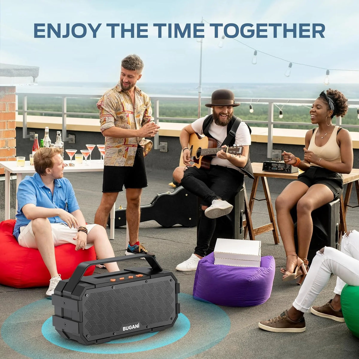 Wireless Portable Bluetooth Speaker 40W IPX6 Waterproof K5480