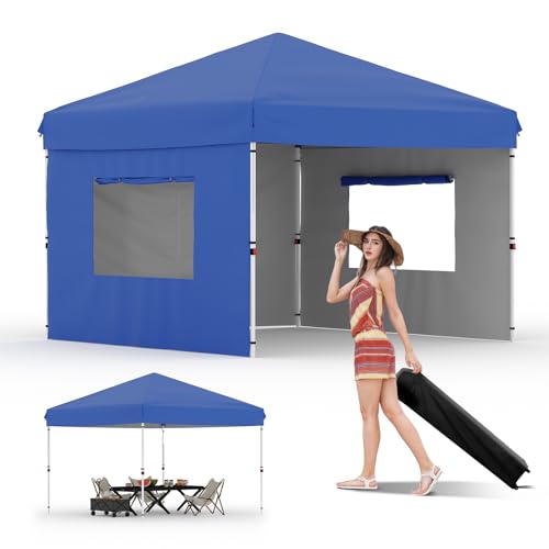 White Pop Up Canopy Tent with Roller Bag G9120