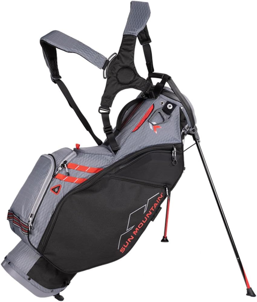 Silver/Black 14-Way Golf Stand Bag Z765783