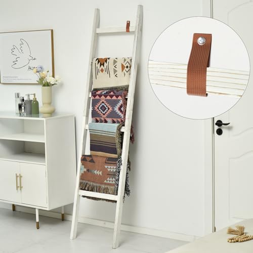 Black 6.4ft Wooden Blanket Ladder G41259