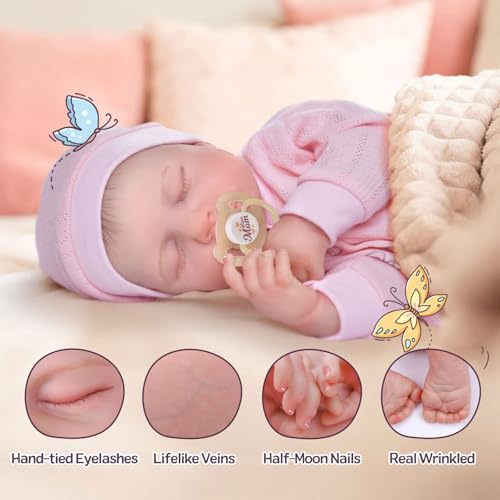 18 Inch Soft Body Realistic Newborn Baby Dolls with Clothes and Toy Accessories Y9175