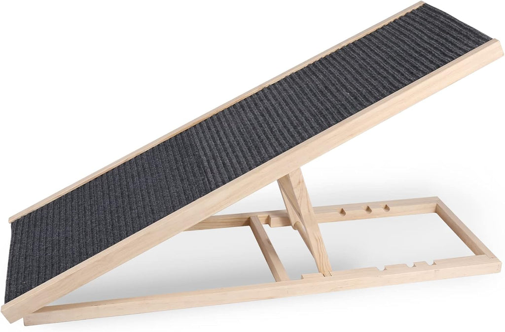 Wooden Pet Ramp with Non Slip Carpet Surface K963