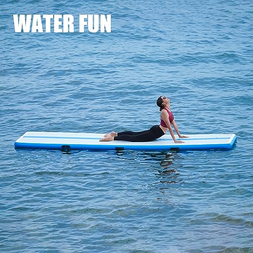 Inflatable Gymnastics Mat 10ft/13ft 4in Thick with Electric Pump W405