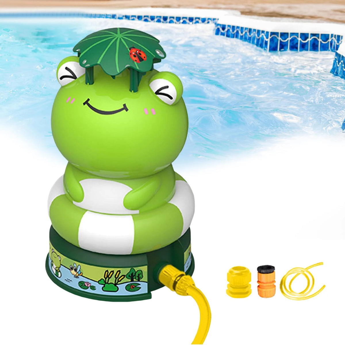 Frog Sprinkler for Kids Outdoor Water Sprinkler J869818