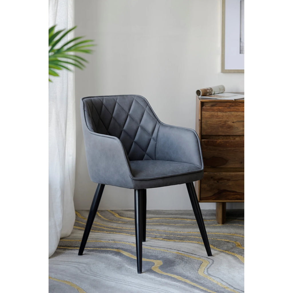 Gray Wooden Dining Chairs, 2ct J95986