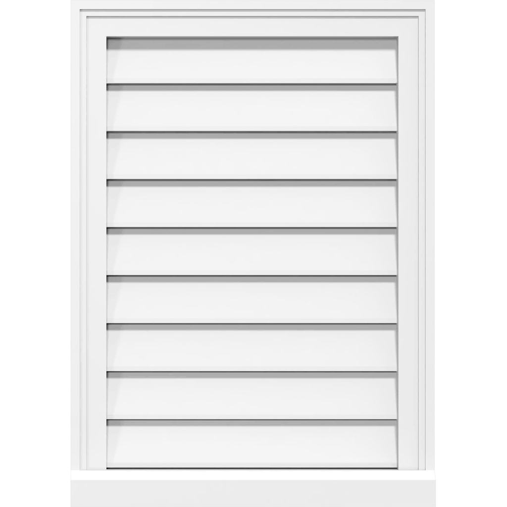 Vertical Surface Mount PVC Gable Vent A87675