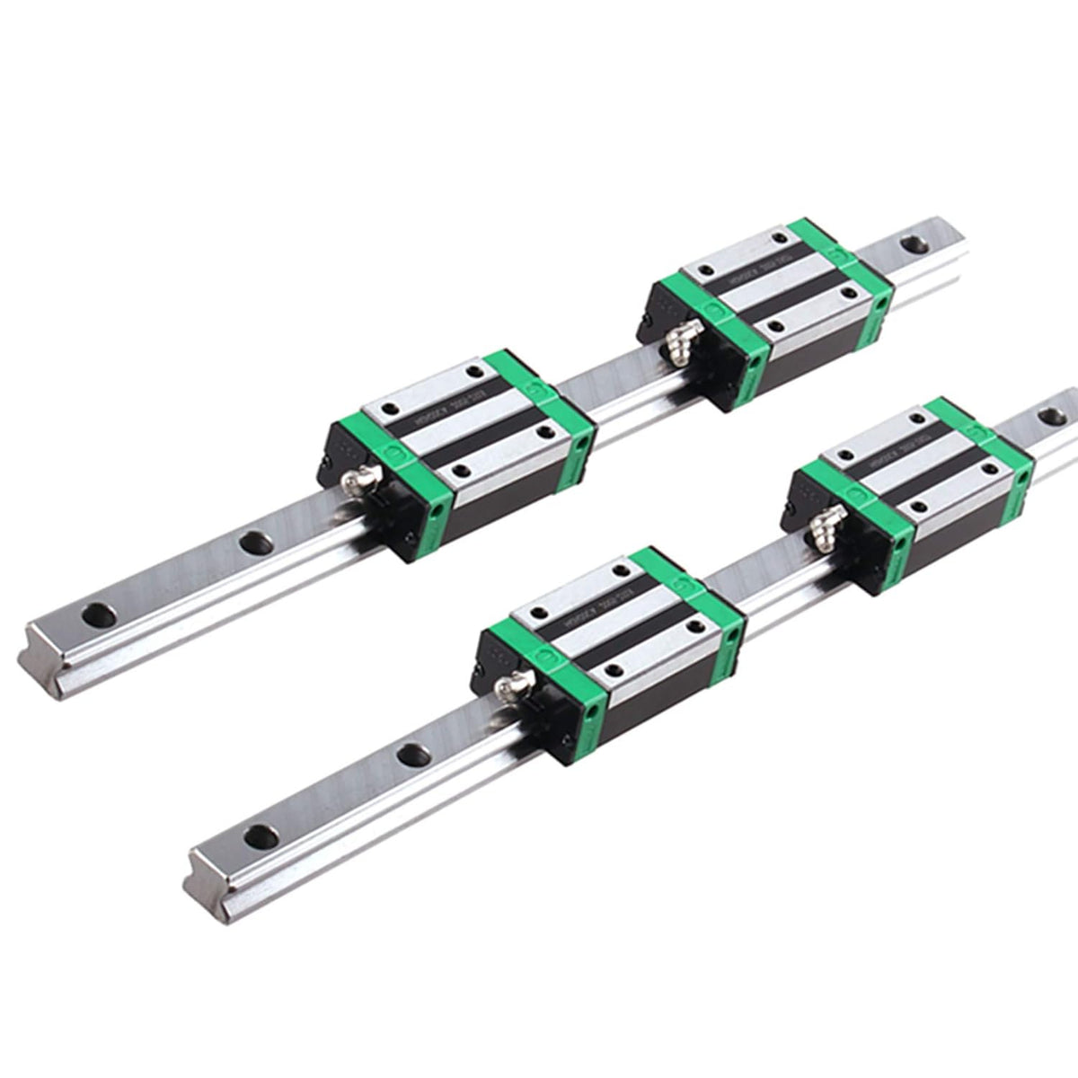 Linear Rail 2X HGR20-1000mm Slide Guideway + 4X HGH20CA Bearing Block Carriage for DIY CNC Y26068