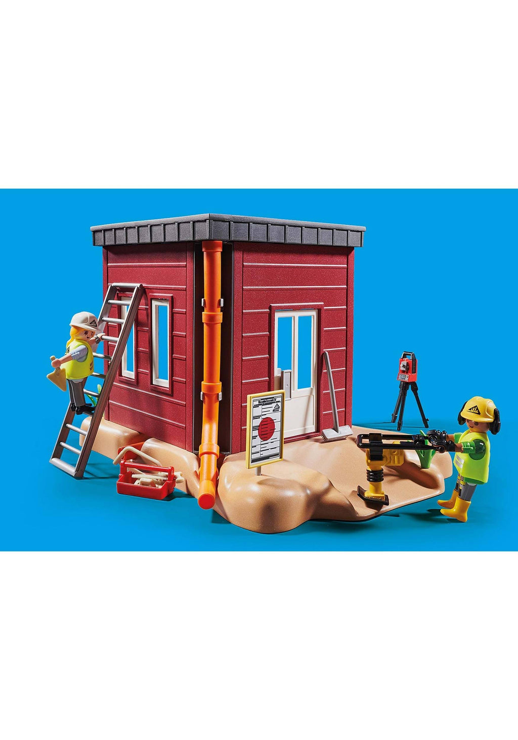 Mini Excavator with Building Section U5433