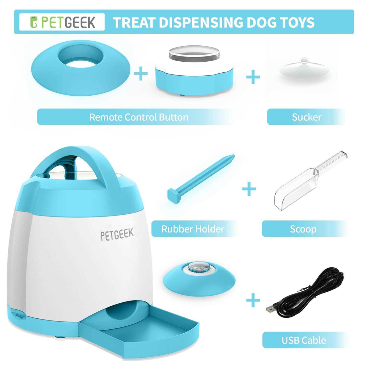 Automatic Pet Feeder Treat Dispenser Dog Toy P30761