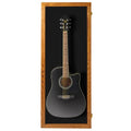 Natural Oak Acrylic Acoustic Guitar Wall Display Case W31169