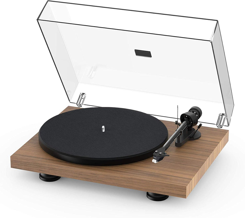 High Gloss White Turntable with Carbon Fiber Tonearm F88876