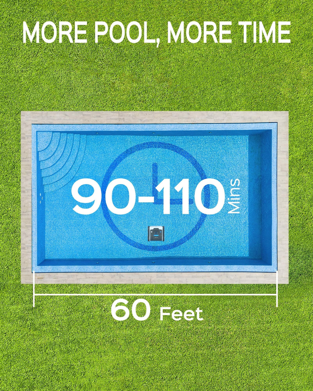 Cordless Robotic Pool Cleaner with Wall Climbing L8626