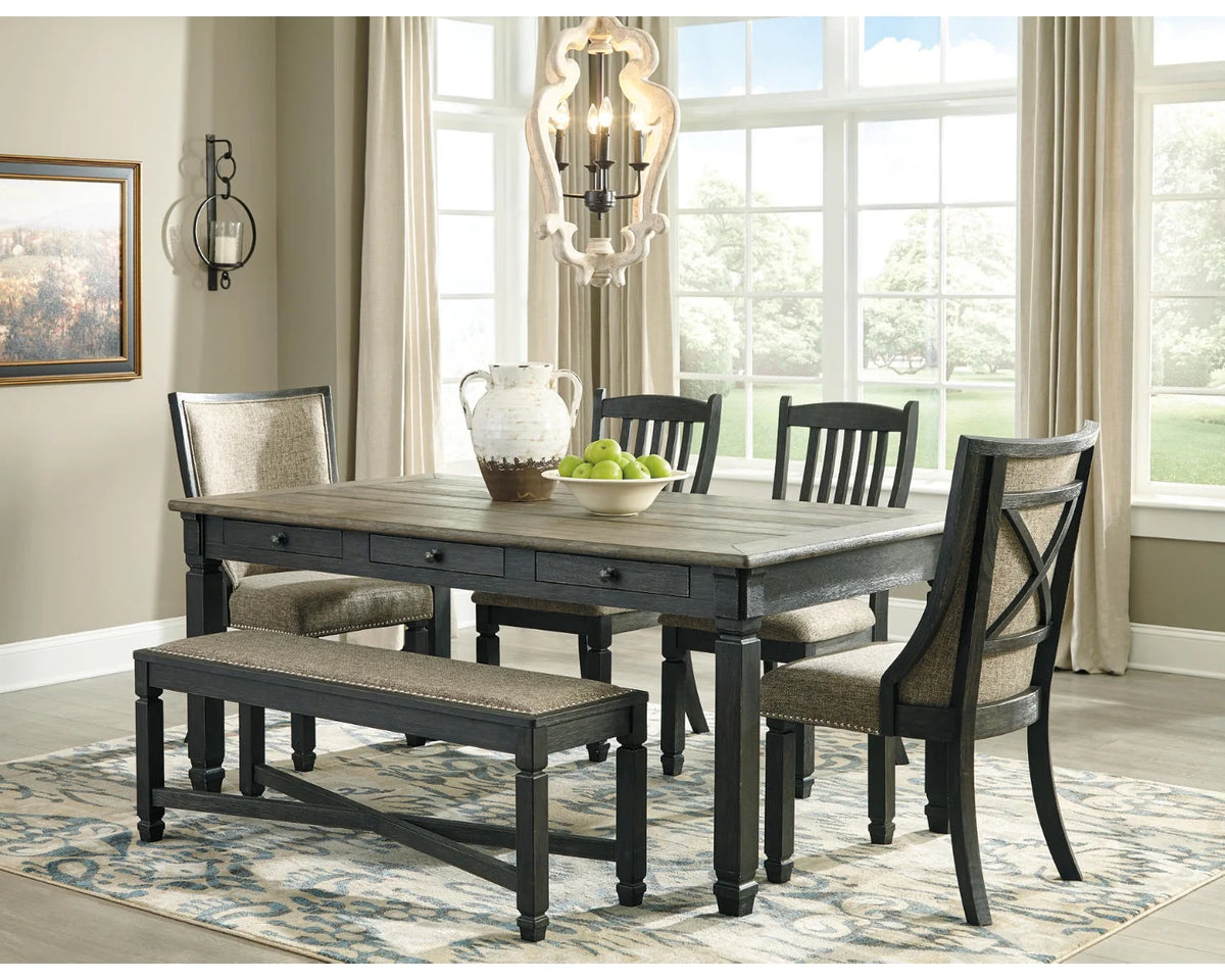 Black/Grayish Brown Dining Bench O410361