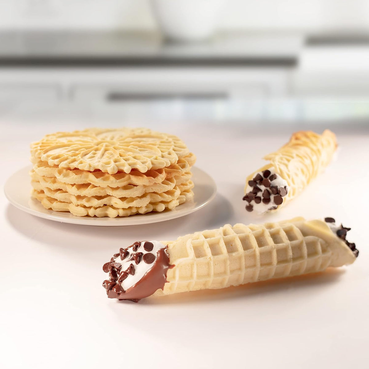 Non-stick Electric Pizzelle Maker X704465