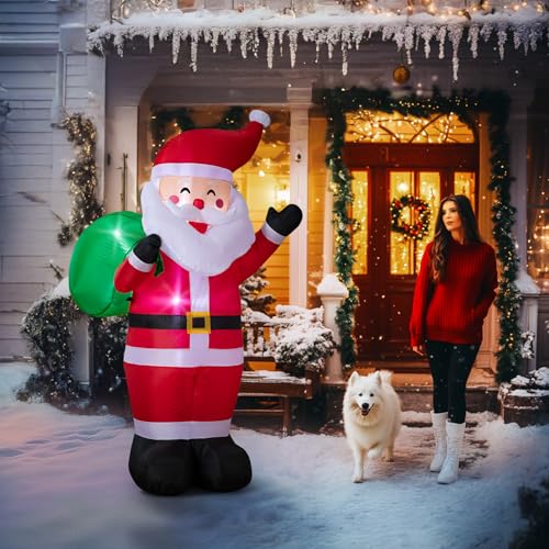 8FT LED-lit Inflatable Santa Claus Decoration G65091