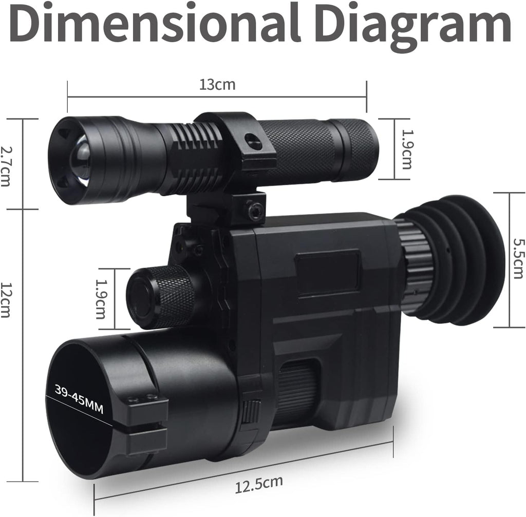 WiFi Digital Night Vision Scope Video Camera 960P 1.3 inch HD Display U925