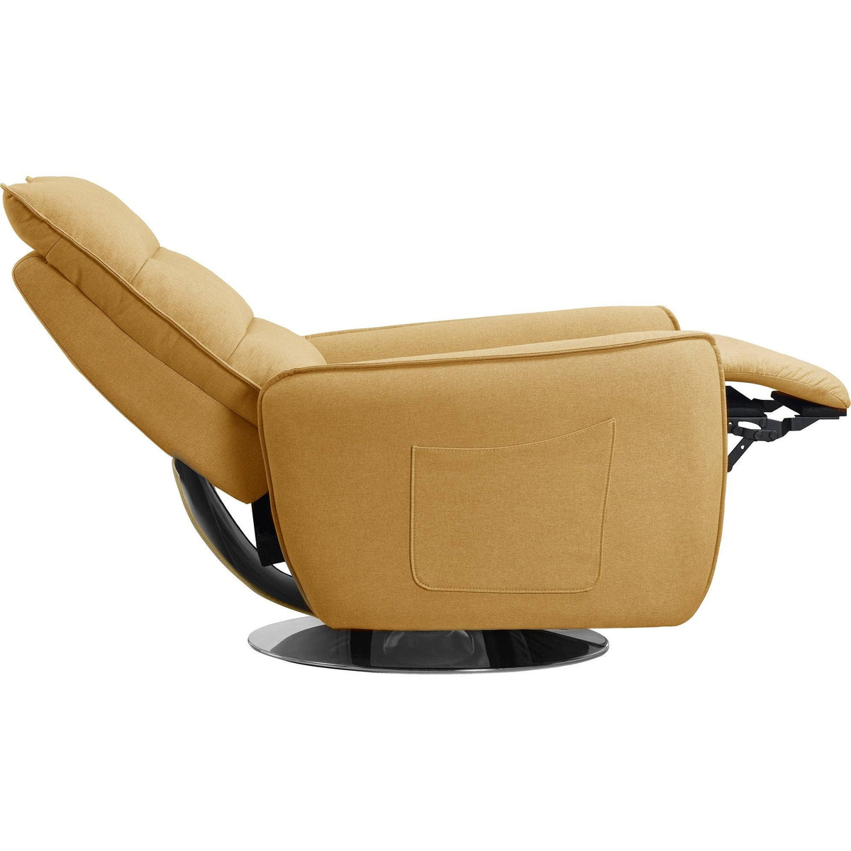 Yellow Swivel Reclining Lounge Chair Y718963