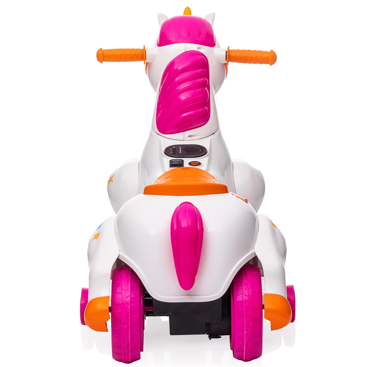 6V Unicorn Rocking Horse Toy Car with Music, Training Wheels L15891