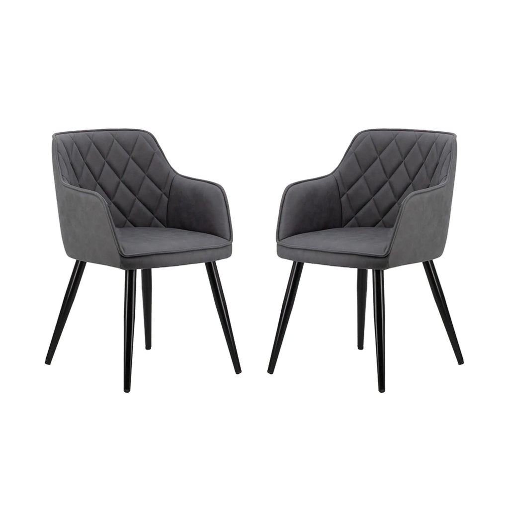 Gray Wooden Dining Chairs, 2ct J95986