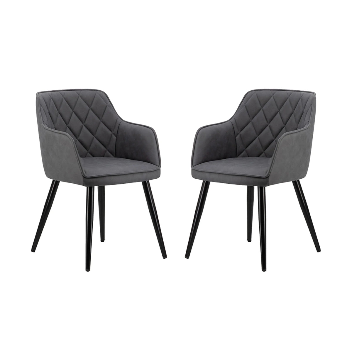 Gray Wooden Dining Chairs, 2ct J95986