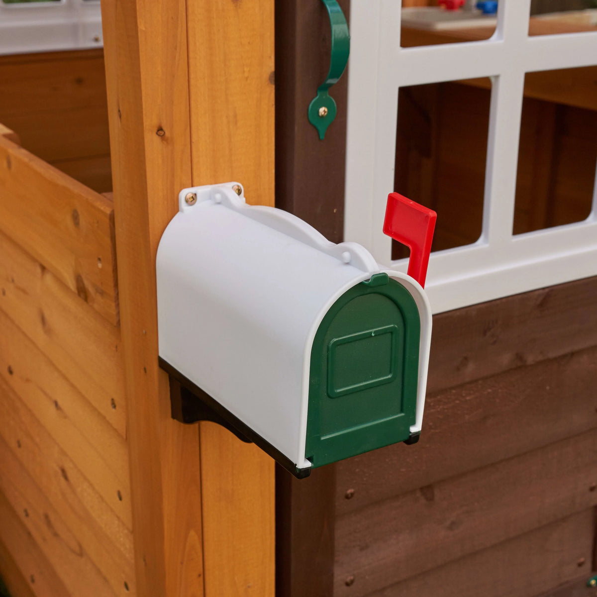 Wooden Swing Set with Slide and Play Kitchen S81621