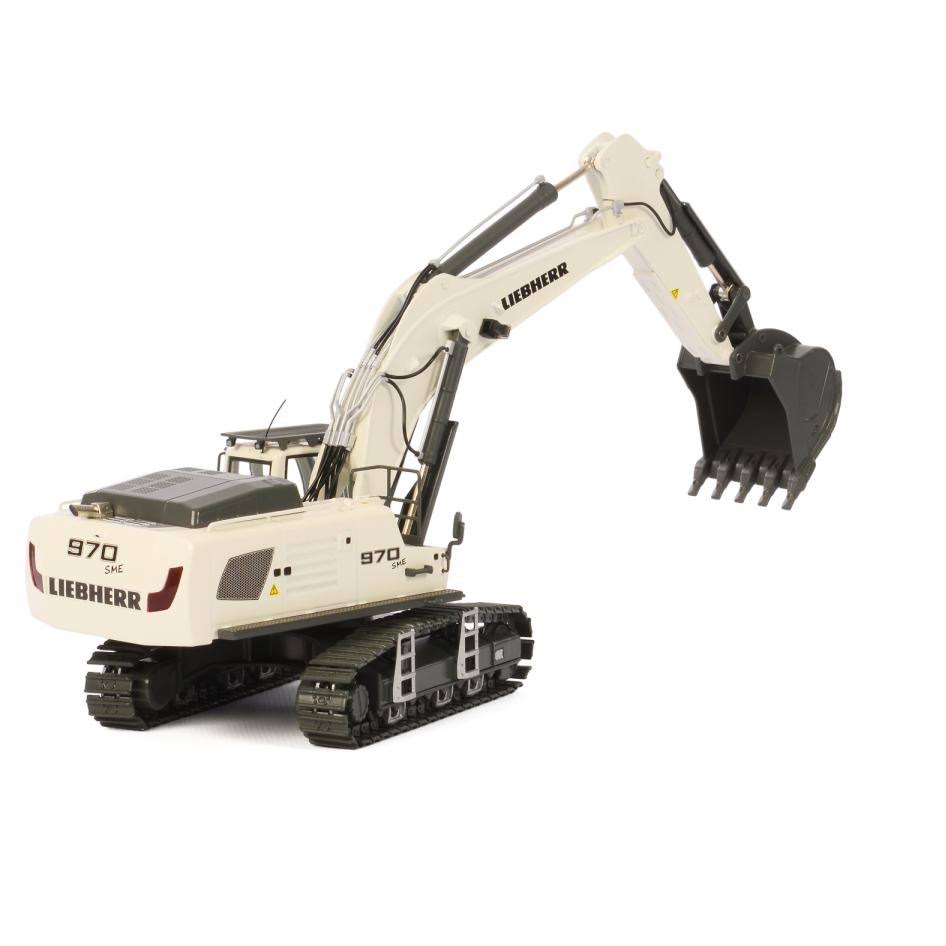 White 1/50 Diecast Hydraulic Excavator Model L66108
