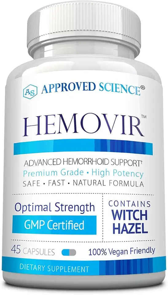 Witch Hazel Horse Chestnut 45 Capsules Hemorrhoid Support Supplement V2821
