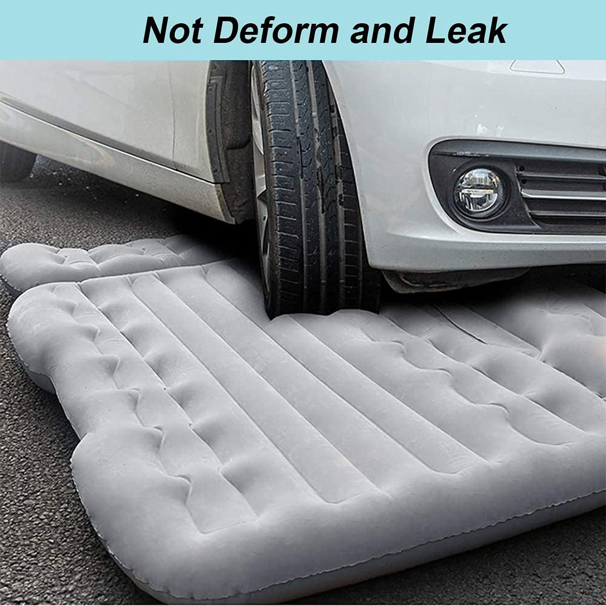 Car Air Mattress with Air Pump, Grey O70154