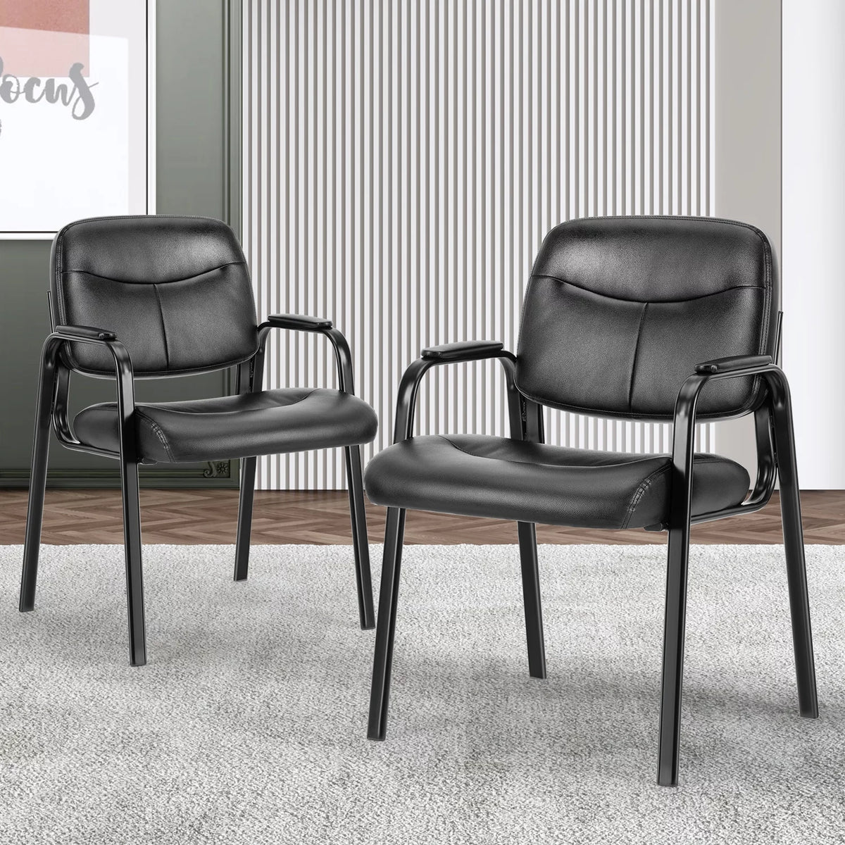 Set of 2 Sturdy Waiting Room Chairs P20026
