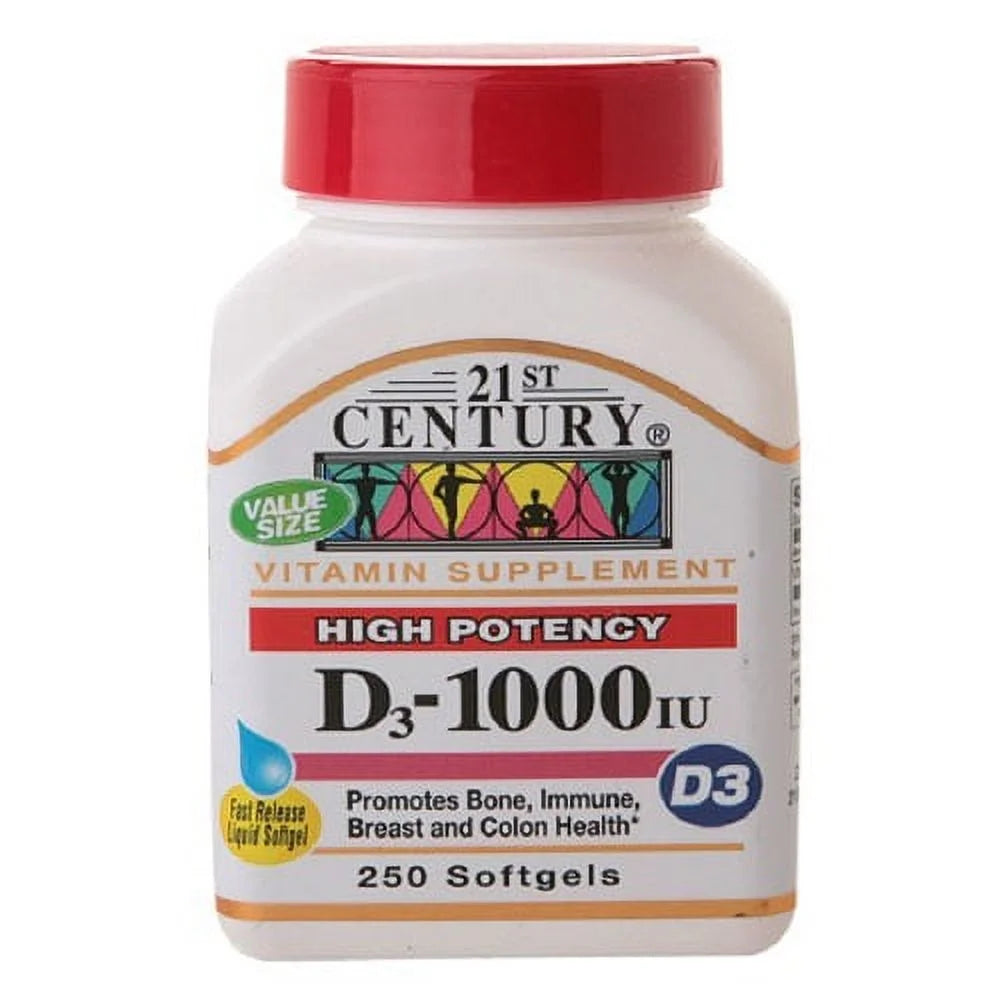 Vitamin D3 1000 Iu Softgels 3 Pack S876