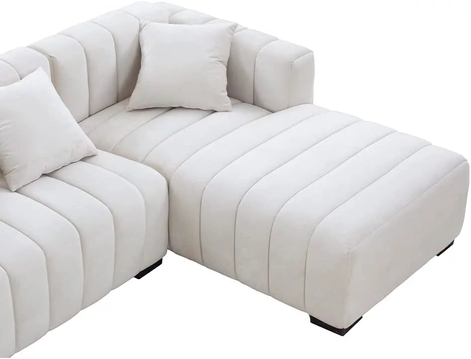 139" L Shaped Sectional Sofa with Ottoman D477350