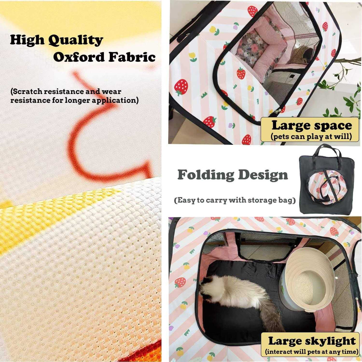 Portable Foldable Pet Playpen V4552