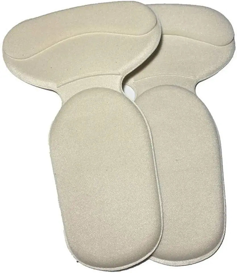 1 Pair Orthopedic Silicone Non Slip Heel Protector Shoe Insole Pads (Beige) L8173