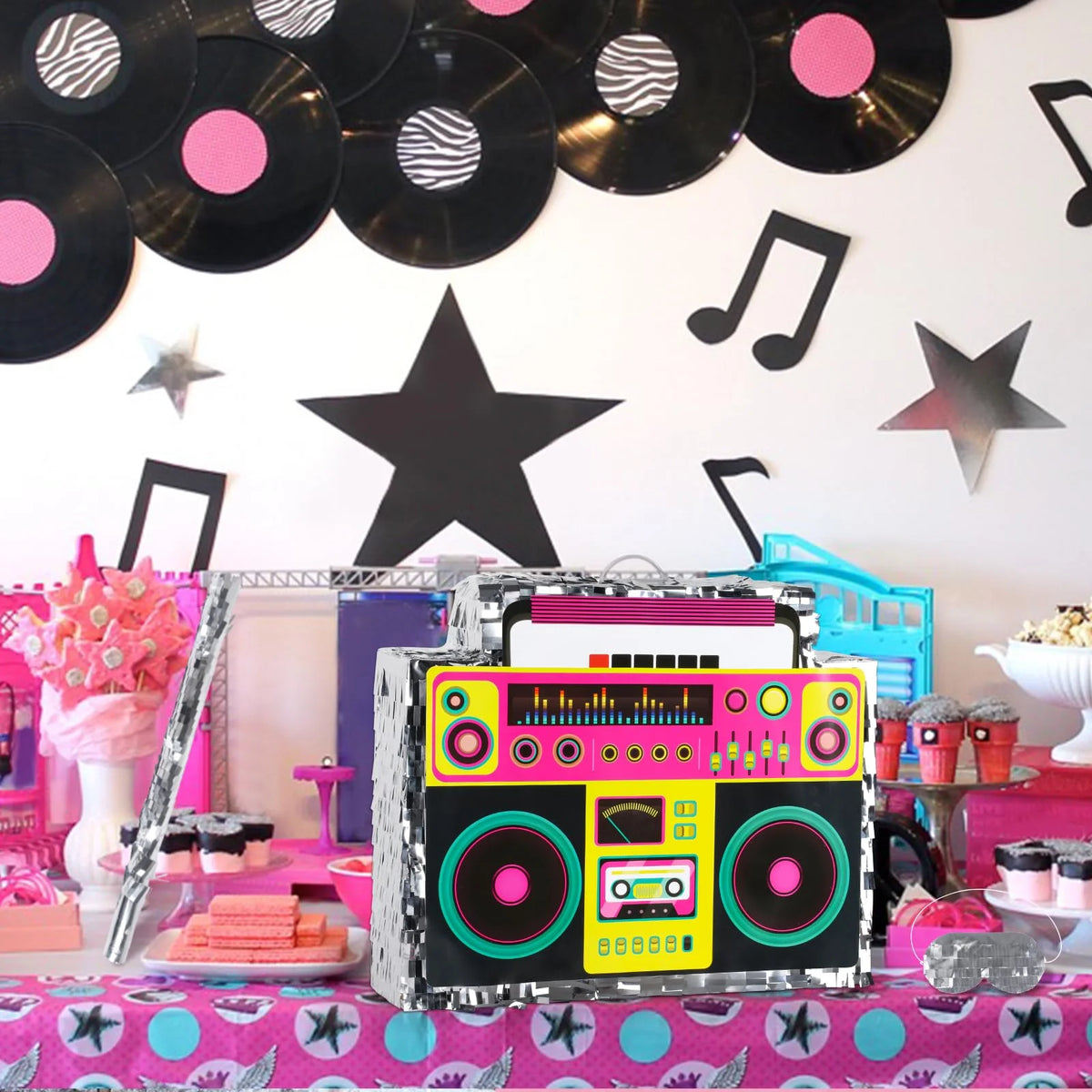 Boombox Pinata with Stick & Hanging Loop T168070