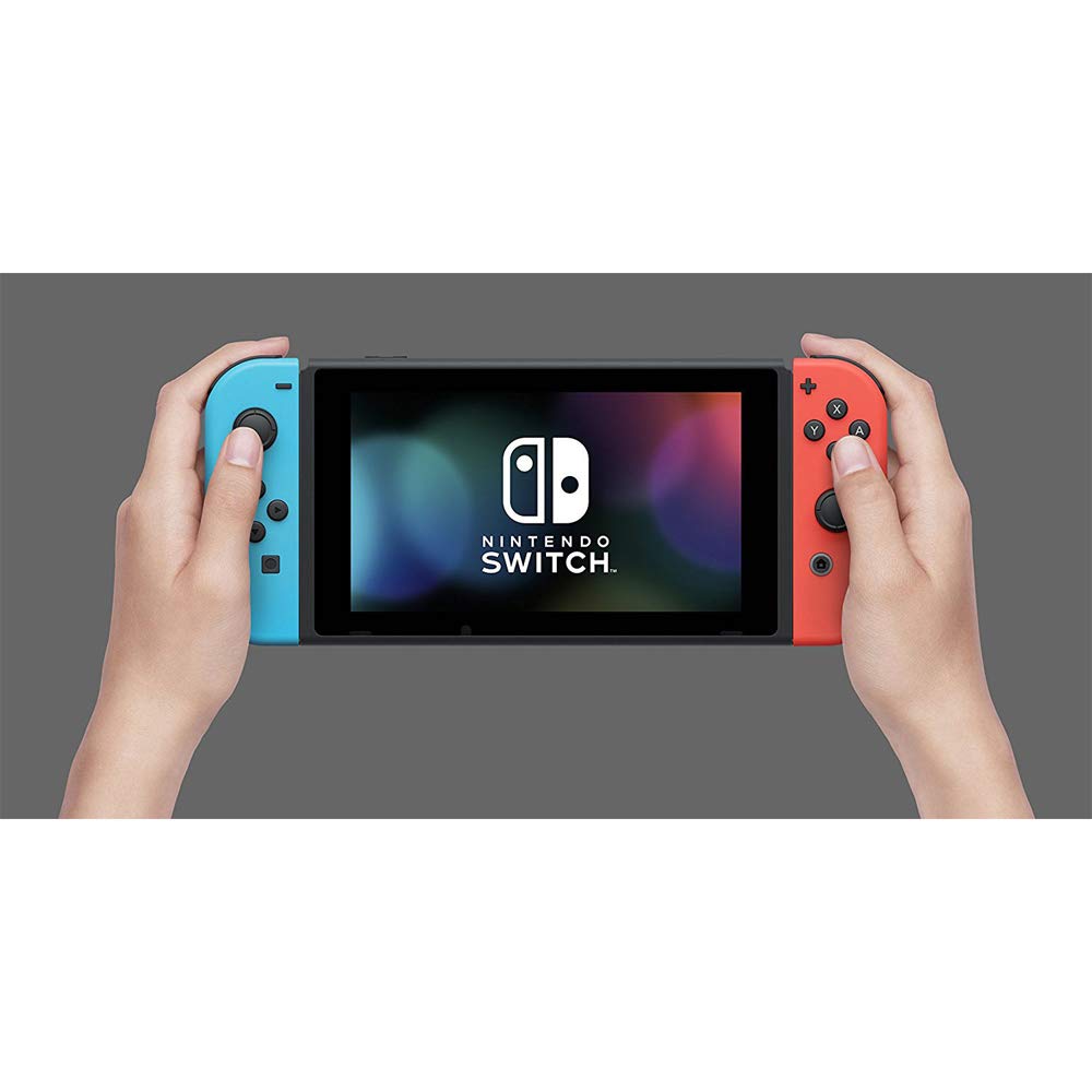 32 GB Console with Neon Blue & Red Joy-Con Bundle with Mario Kart 8 Deluxe + Super Mario Party + Super Mario Maker 2 + Minecraft D26463