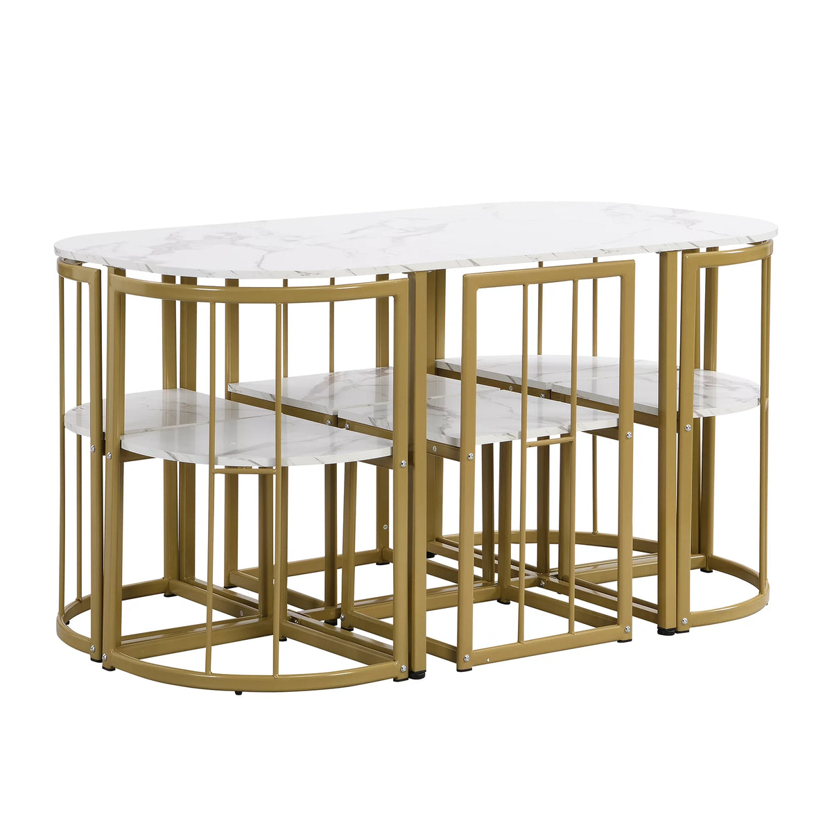 7 Piece Dining Table and Chairs Set V42677