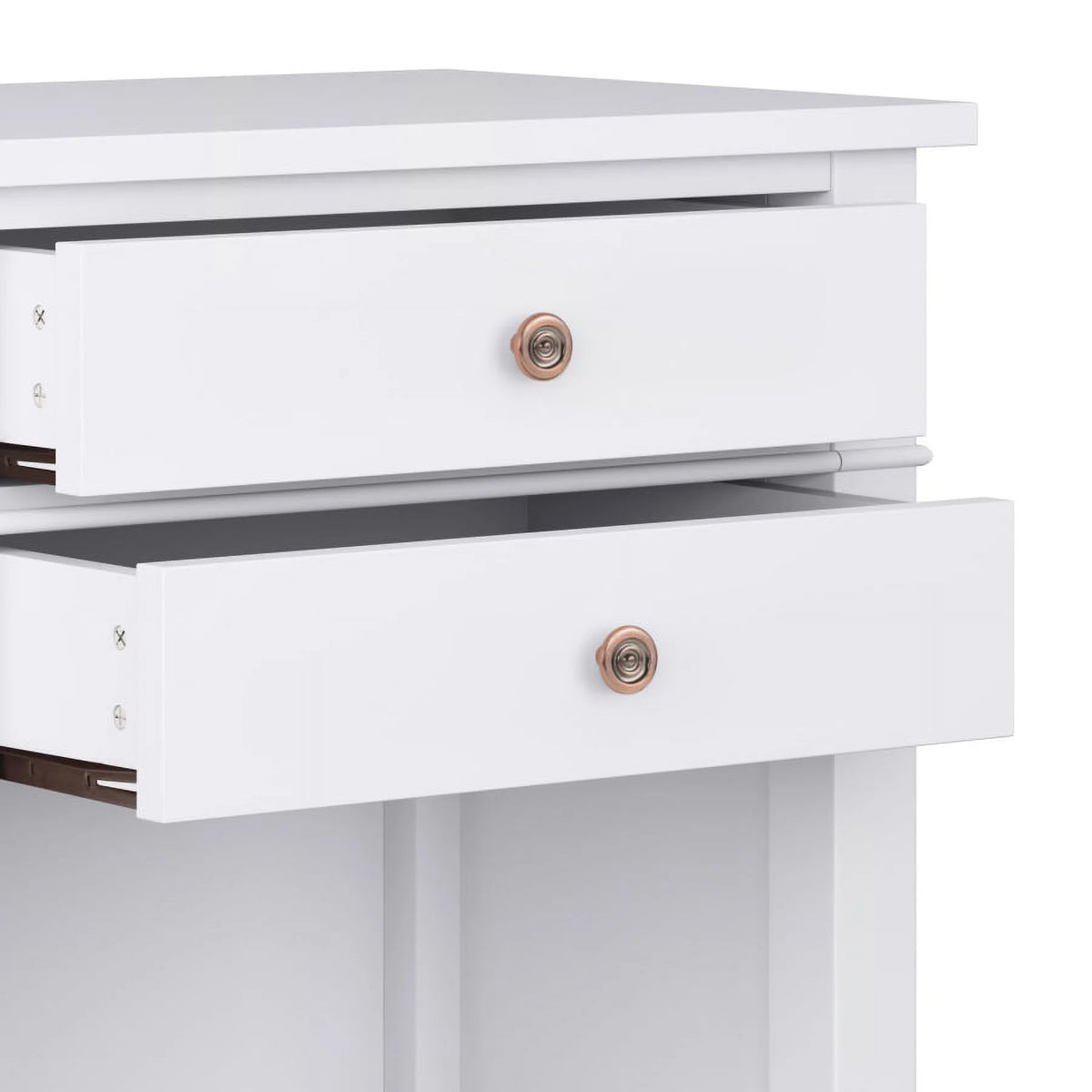 White 24 inch Wood Nightstand R8561