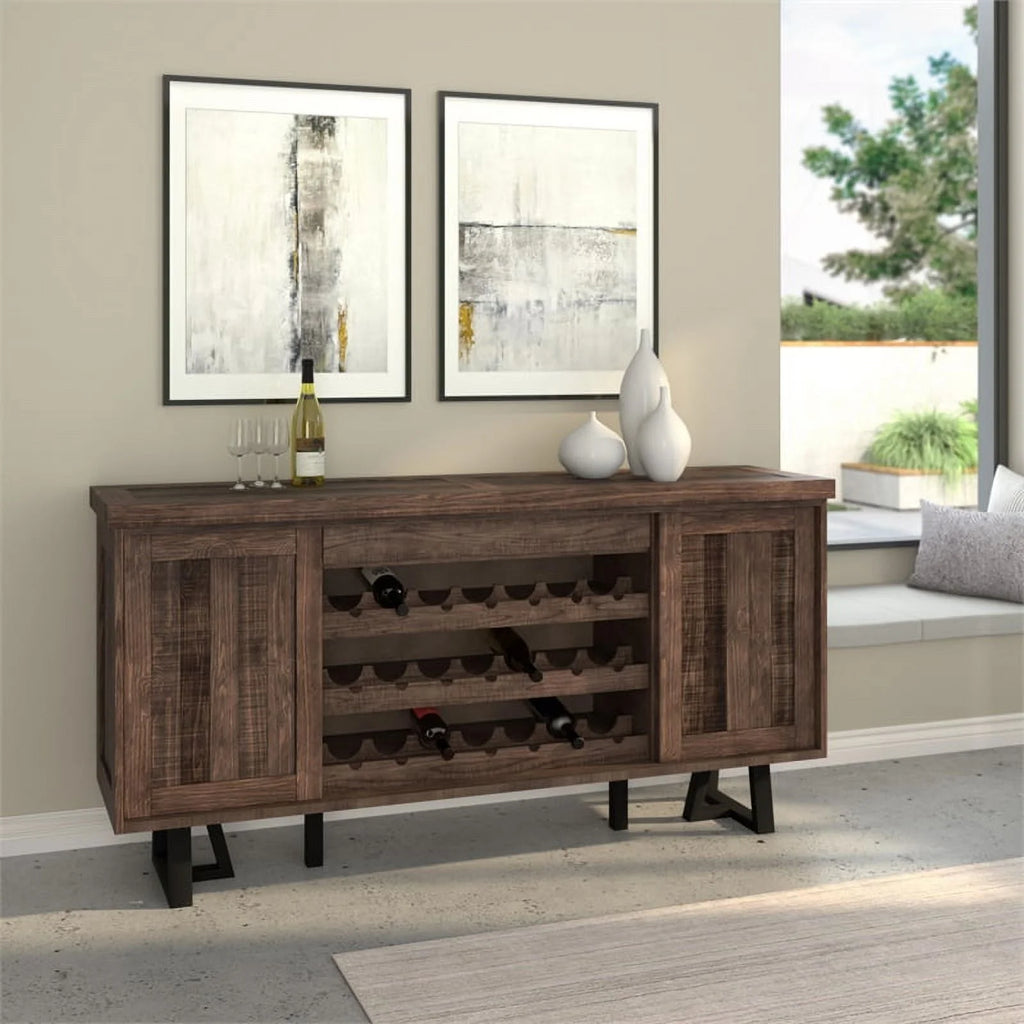 4 Piece Dining Table Side Chairs Sideboard Set S462
