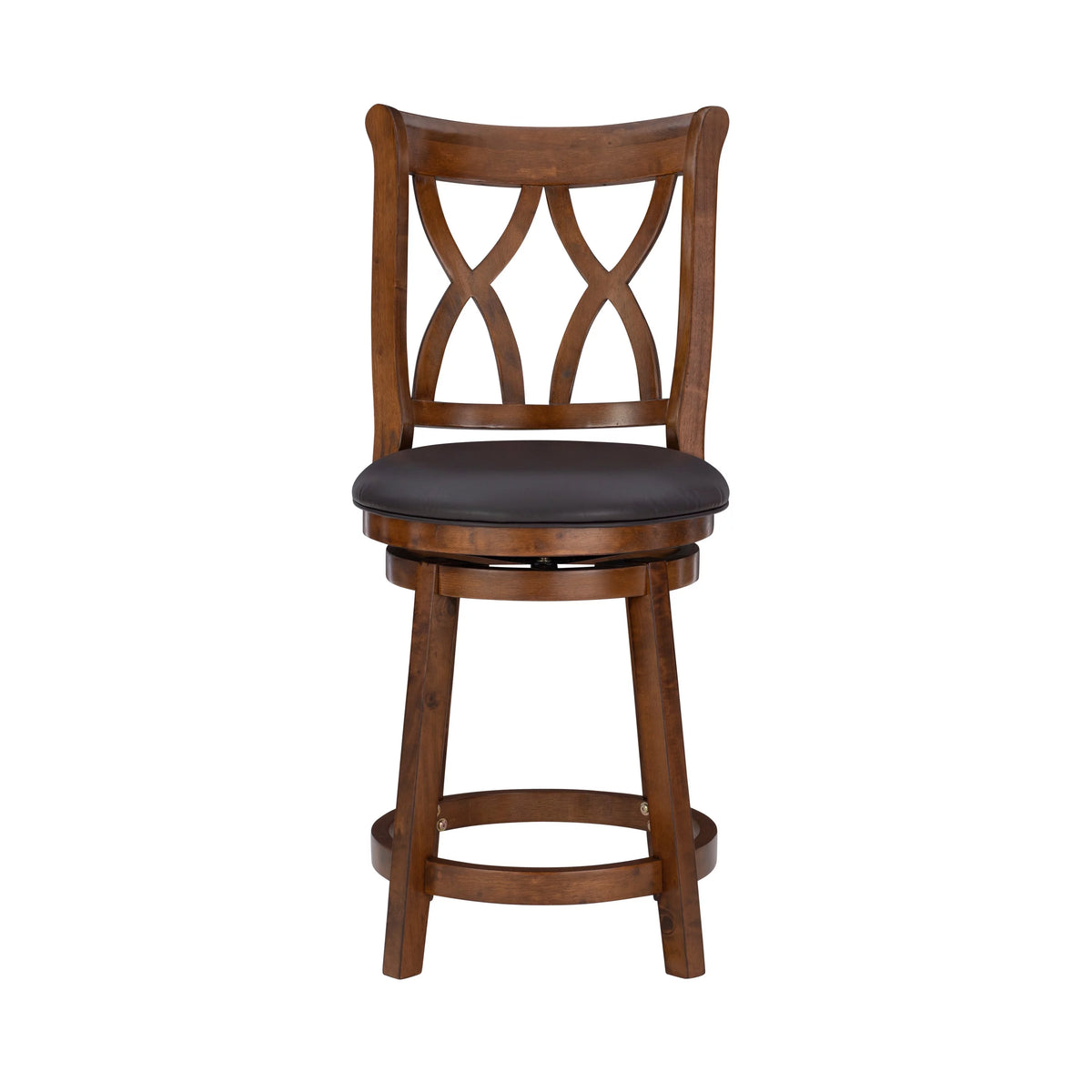 Rustic Oak Swivel Counter Stool H6267