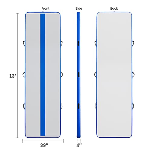 Inflatable Gymnastics Mat 10ft/13ft 4in Thick with Electric Pump W405