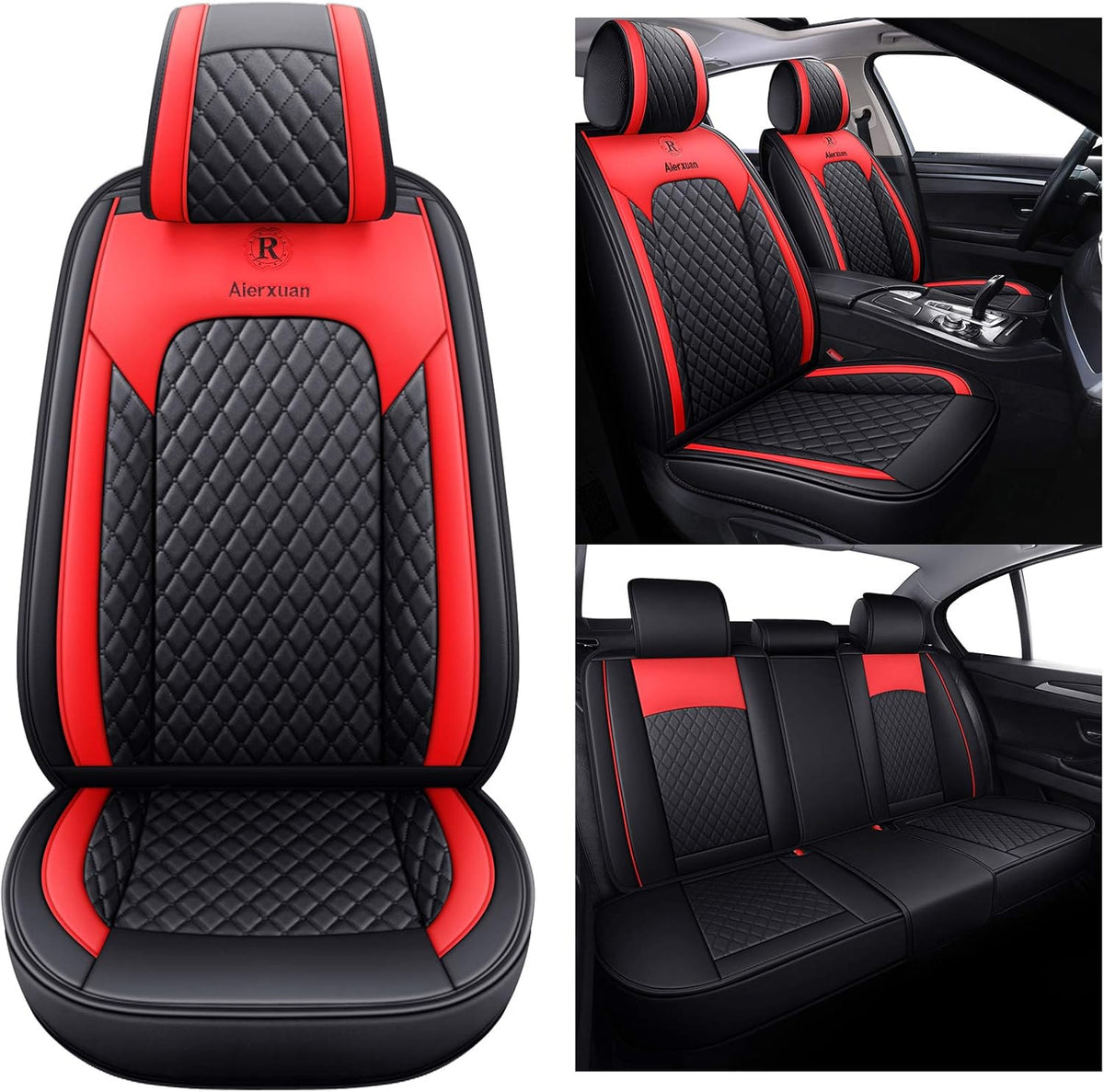 2 PCS Front Leather Waterproof Universal Seat Covers I93601