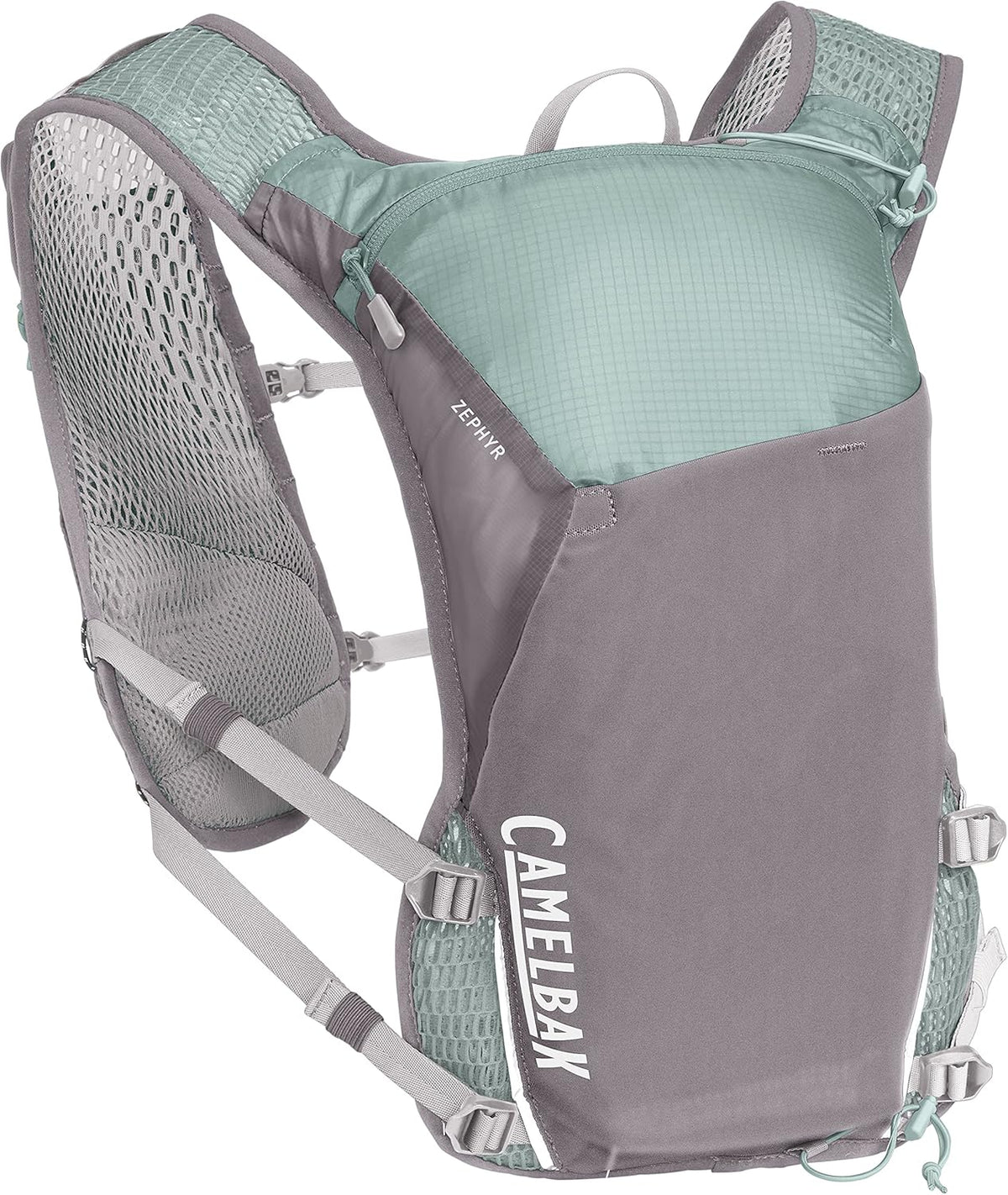 Women’s Running Hydration Vest 34oz, Silver/Blue Haze U6529