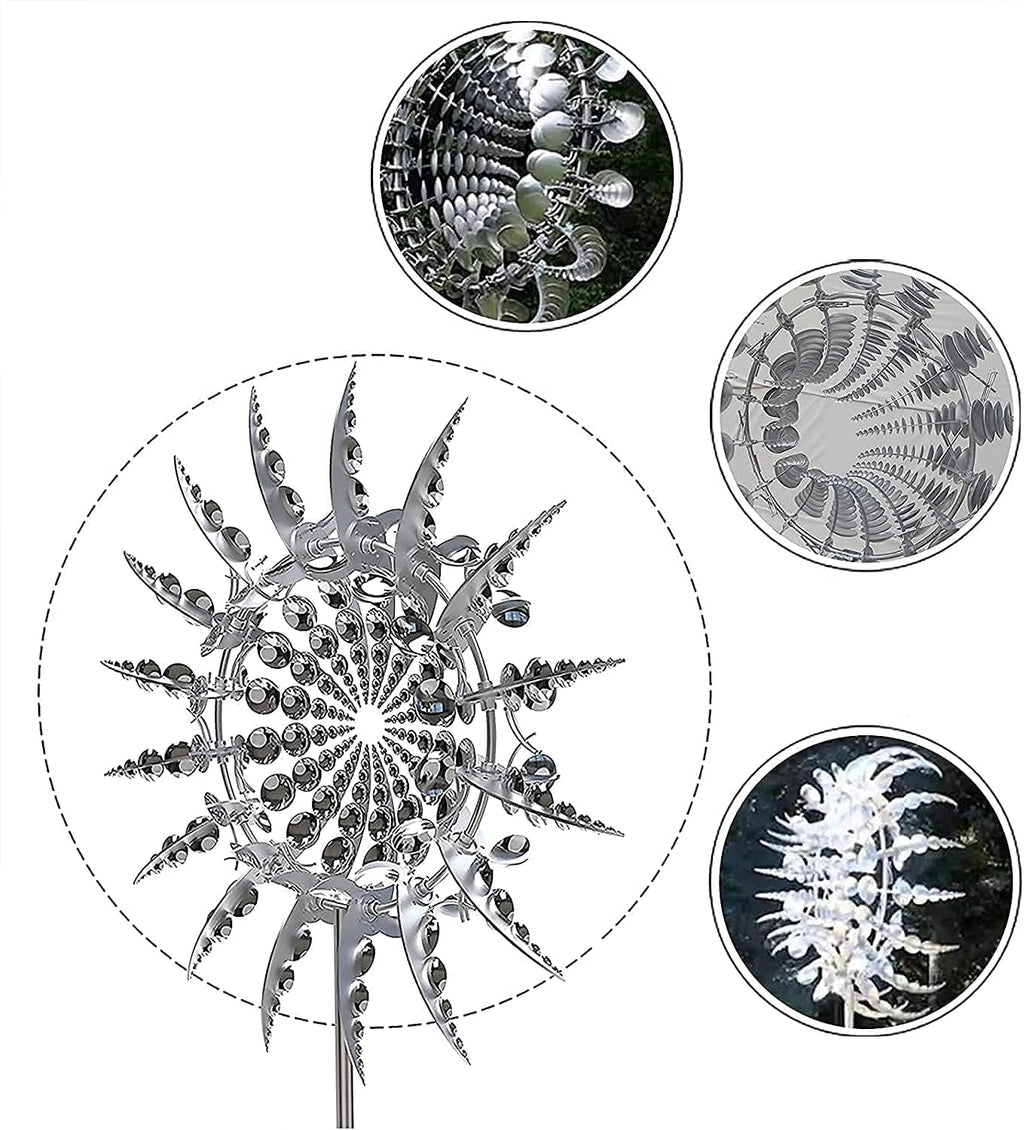 White Kinetic Windmill Spinner S83790